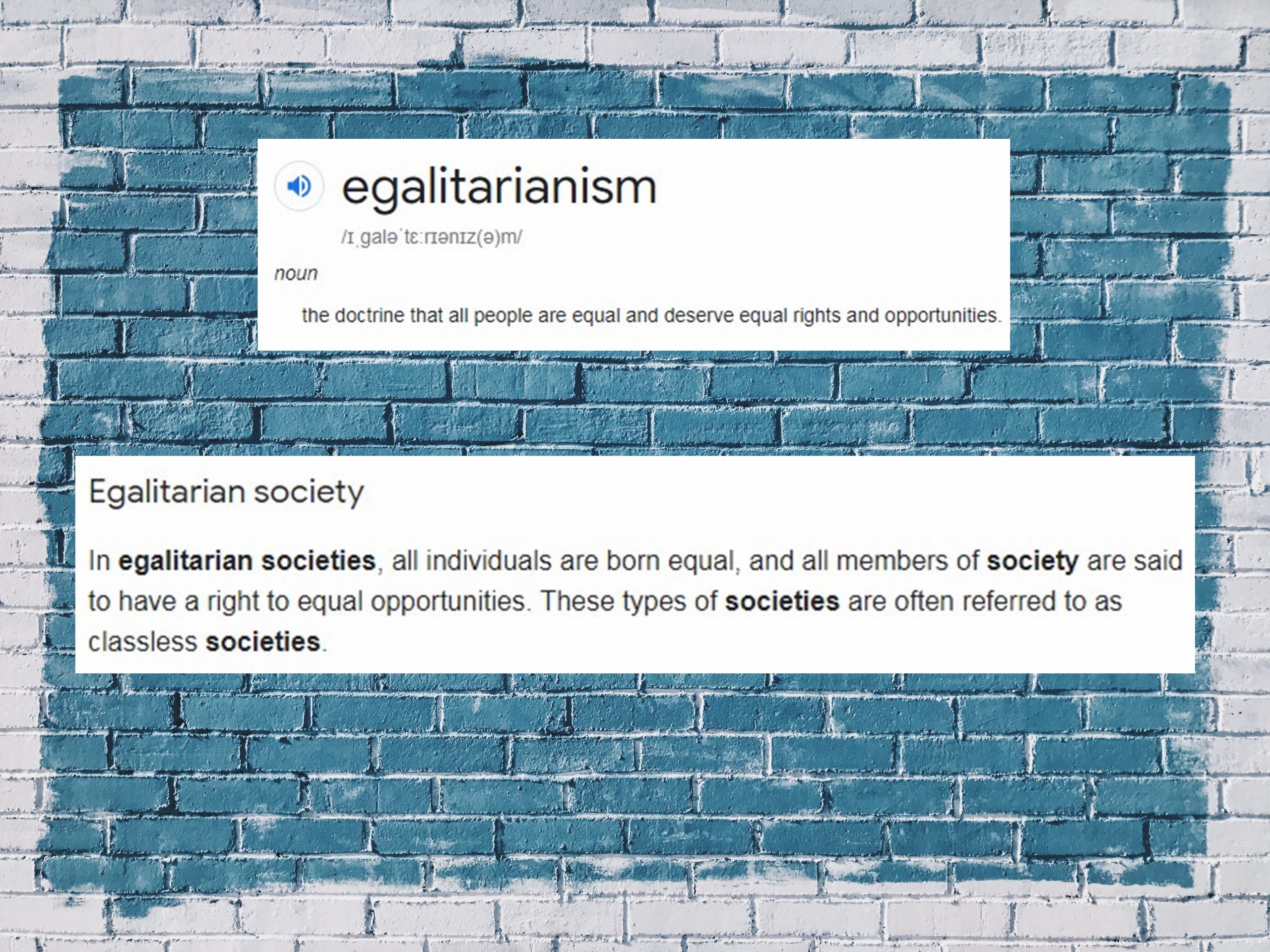 What is an Egalitarian Society?