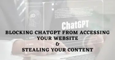 How to block ChatGPT from Stealing Your Website Content?