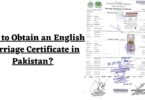 How to Obtain an English Marriage Certificate in Pakistan?